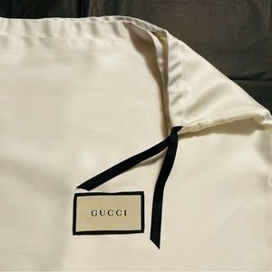 Gucci silk dust bag